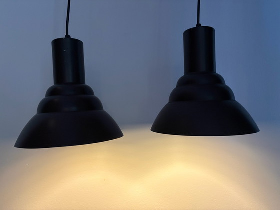 2x Anvia vintage brown Pendant lamps – Metal (photo 3 of 10)