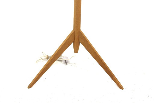 Scandinavian oak floor lamp, Sweden, 1960