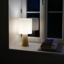 Irma Table Lamp | Beige & white