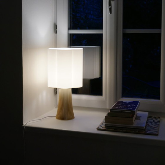 Image 1 of Irma Table Lamp | Beige & white