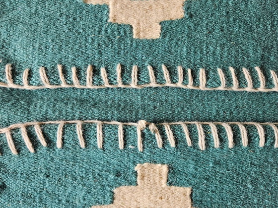 Image 1 of Organizer in lana egiziana fatto a mano - Organizer da parete e da banco - 35×55 cm