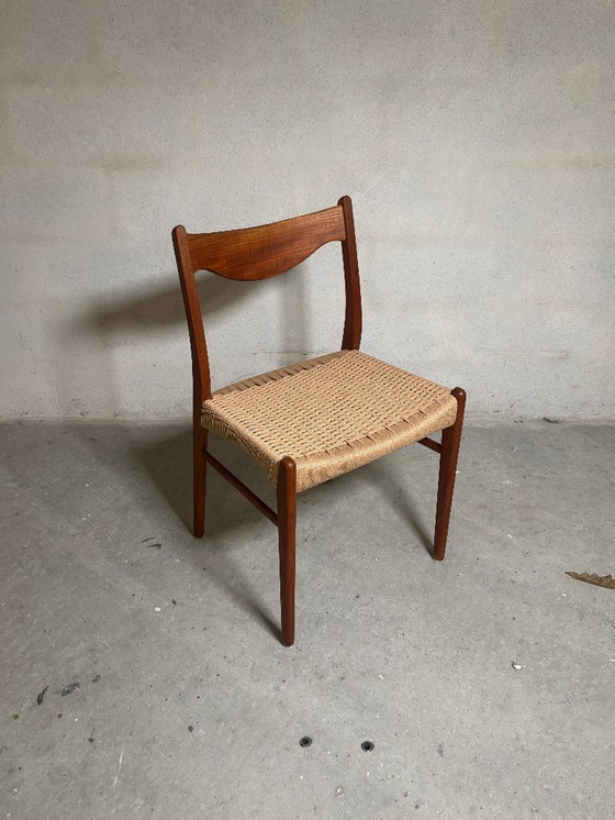 Image 1 of 6x GS60 Teakstühle von Arne Wahl Iversen papercord