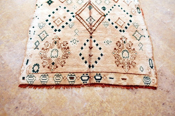 Image 1 of Tappeto marocchino vintage Zemmour - 272 x 173 cm (beige e verde)