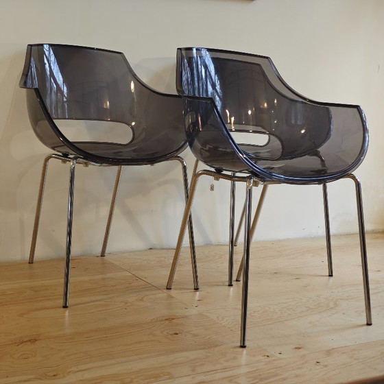 Image 1 of Vintage Space Age Opal plastic chairs