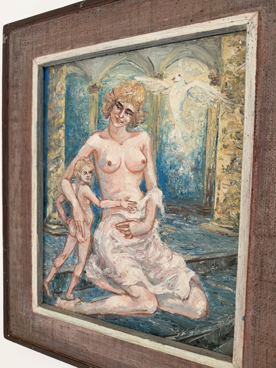 Image 1 of Pittura di nudo olio su tela