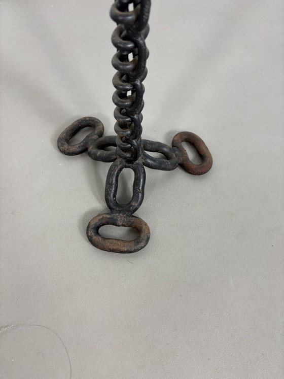 Image 1 of Vintage Brutalist Wrought Iron Ashtree '70