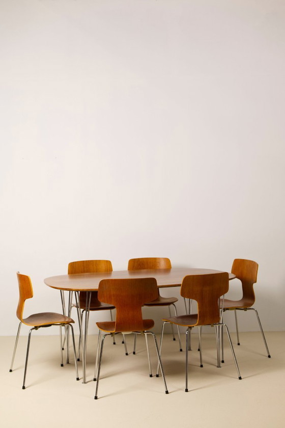 Image 1 of Piet Hein & Bruno Mathsson Superellipse Dining Table, 1970's, Fritz Hansen