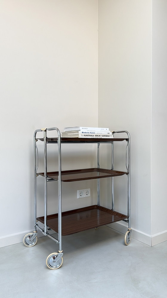 Image 1 of Carrello/carrello di servizio vintage Gerlinol Dinett