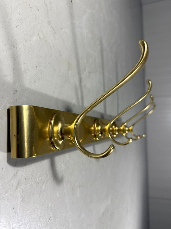 Gold-colored Aluminum Wall Coat Rack 1960s – Aluminium (photo 9 of 11)
