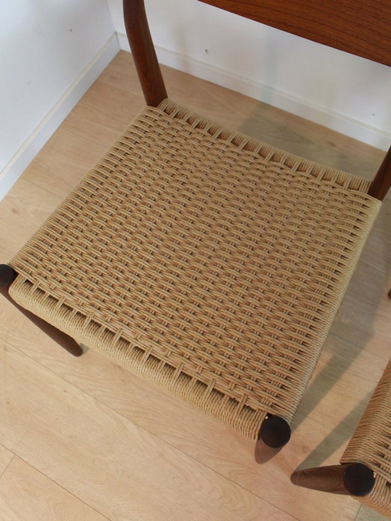 Image 1 of 4 sedie da pranzo Fristho in corda di carta