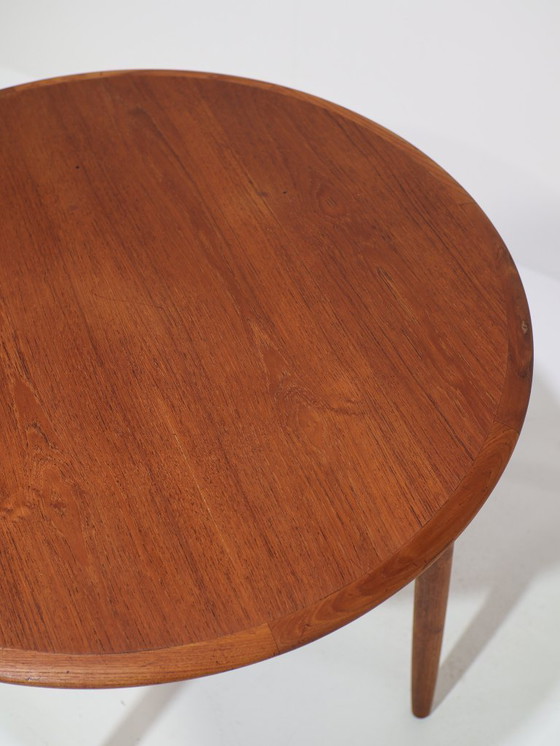 Image 1 of Round teak dining table, Danish vintage 1960s