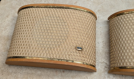 Sistema di altoparlanti per trasmissioni radiofoniche degli anni '50, modificato. – decoratieve objecten (photo 2 of 15)