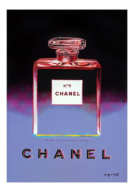 Chanel-Plakat, entworfen von Andy Warhol - 50× 70cm