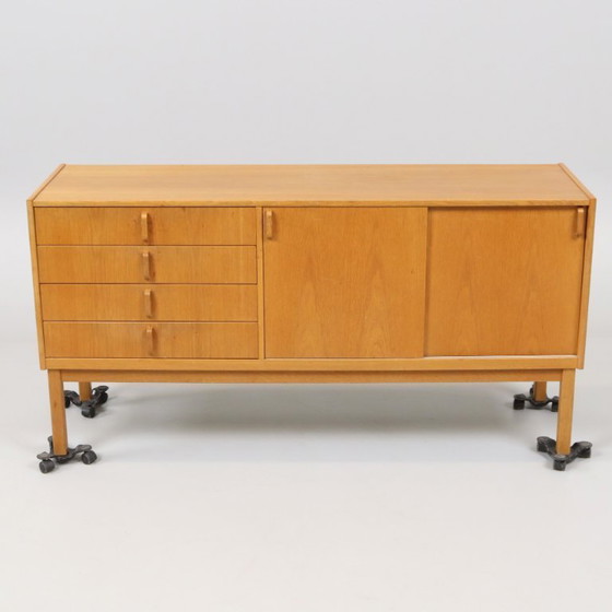 Image 1 of Scandinavian oak sideboard stamped Bodafors, Bertil Fridhagen, Sweden, 1963