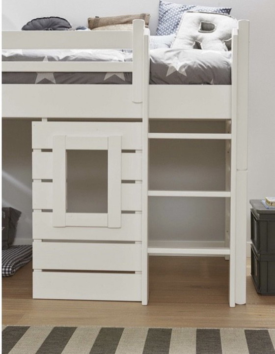 2x letto a soppalco basso Alta con casetta, base a doghe – Letti singoli, Legno (photo 5 of 6)