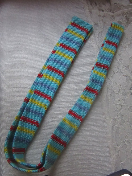 Schofield Slim Tie hand-crafted French Cotton, vintage, 60's – Decorative Objects (photo 5 of 7)