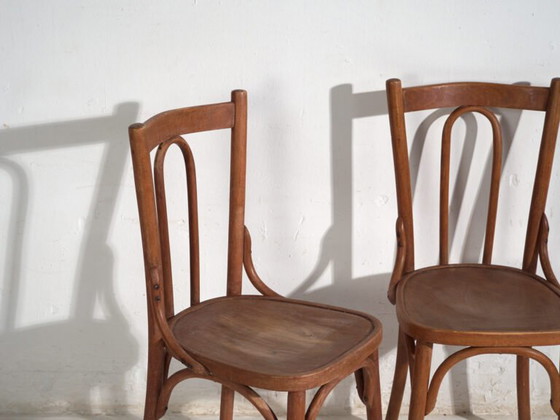 Antique set of 6 bentwood Thonet chairs – Central Europe, circa 1900 – Dining chairs, Metal (photo 28 of 40)