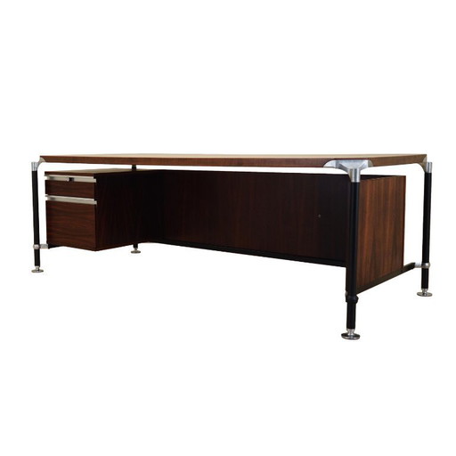 Rosewood desk, Italian design, 1970s, designers: Ico & Luisa Parisi, manufacturer: MIM Roma