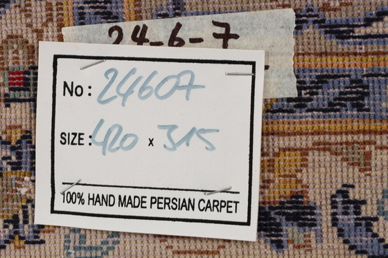 Image 1 of Perzisch tapijt Kashan, gesigneerd, 4,20 x 3,15 cm, Oosters tapijt, fijn, nr. 24607
