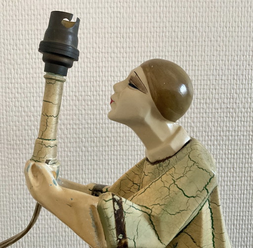A typical Art Deco table lamp, 1920s/30s, rare, collector's item