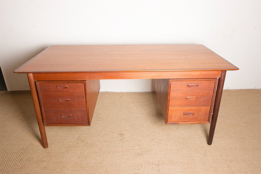 Danish executive desk designed by Gunnar Nielsen Tibergaard in 1960.