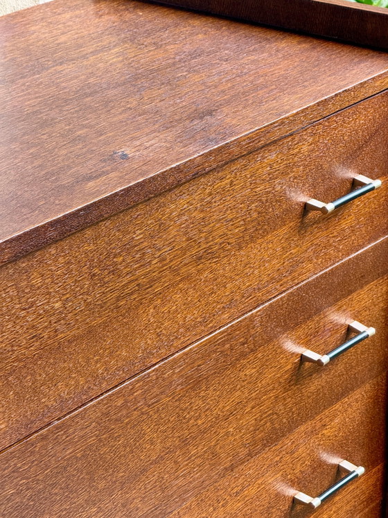 Kommode im Mid-Century-Stil, Kommoden, Holz, Metall, Mid Century Modern (Foto 6 von 16)