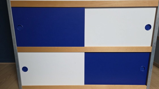 Kewlox / Moduloo armadio - bianco e blu cobalto – Armadi contenitori, MDF, Metallo (photo 7 of 7)