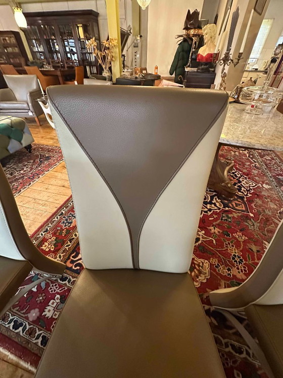 Image 1 of Luxueux ensemble de 6 chaises de salle à manger vintage Formenti