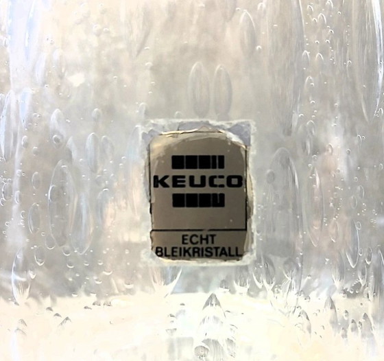 Beautiful vintage KEUCO Bleikristall vase, 1970s, Crystal, Glass, Transparent (photo 5 of 6)