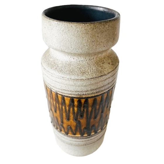 Image 1 of Vintage West Germany vase beige EB Haldensleben 1960's