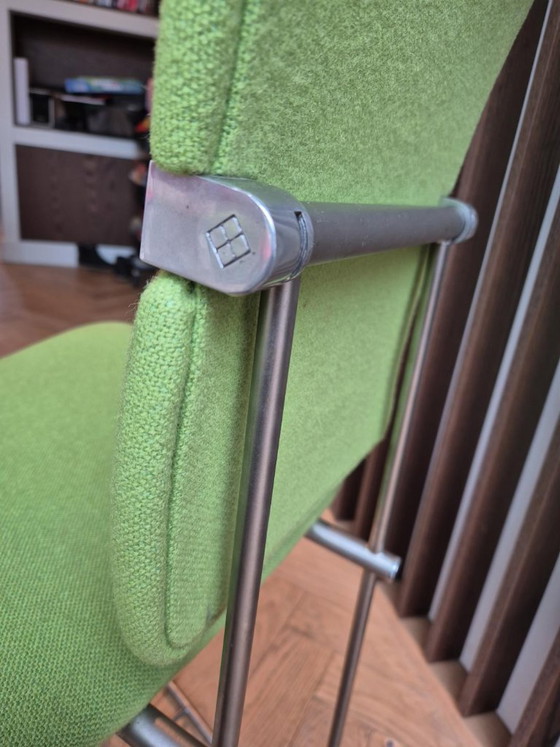 Set of 6 Gispen S02 Dining chairs - Designed by Peter Ghyczy – rvs (photo 5 of 8)