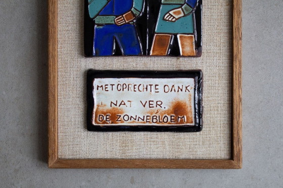 1x Decorazione murale/targa da parete in ceramica vintage di Henk Potters – Decorazioni murali, Textile (photo 7 of 8)