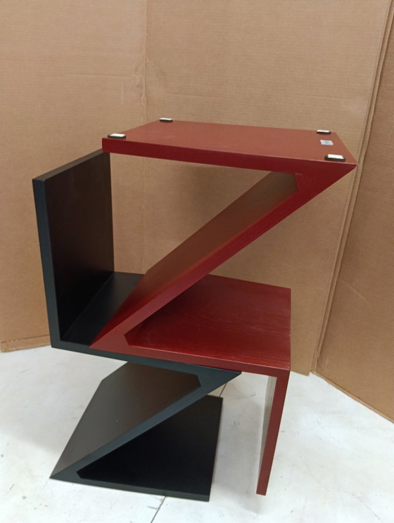 Image 1 of Sedia ALIVAR MVSEVM 514 ZIG ZAG (NUOVA, MAI USATA) Rosso Bordeaux o Nero