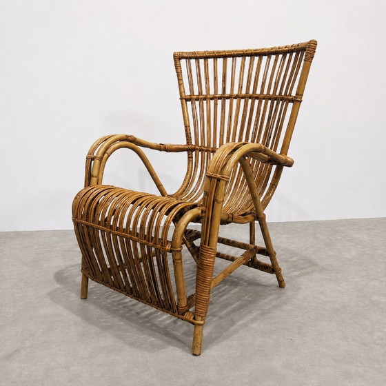 Poltrona vintage in rattan naturale degli anni '70 – Poltrone (photo 4 of 7)