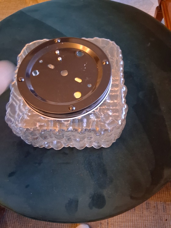 Image 1 of Beautiful vintage glass/crystal ceiling light 70s, 80s, 90s