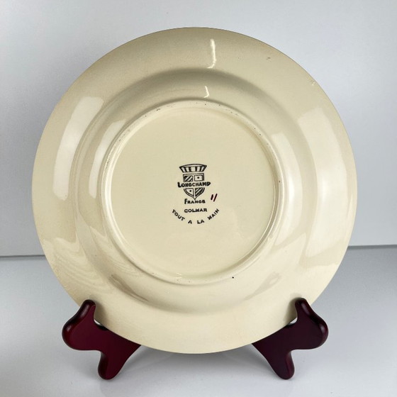 Image 1 of Set of 6 Longchamp soup plates, "Colmar" model