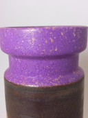 Fette Lava-Vase, lila-orange