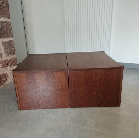 Paar vintage Scandinavische design modules, nachtkastje, ladekast, dressoir, tafel – Ladekasten, Anders (photo 8 of 19)