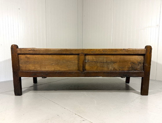 Image 1 of Antike rustikale spanische Bank aus den 1880er Jahren
