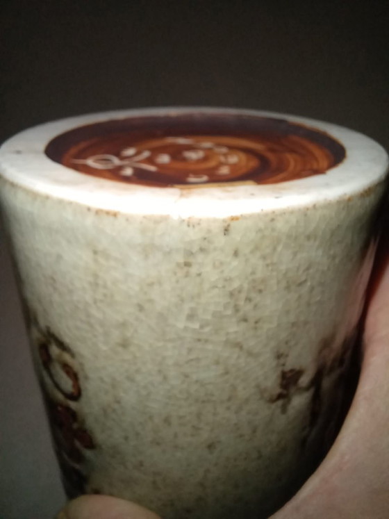 Carl-Harry Stålhane – Rörstrand – Vintage stoneware vase 1950s – Ceramic (photo 8 of 10)