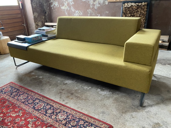 Inclass sofa with integrated table – Metal, Textile (photo 5 of 7)