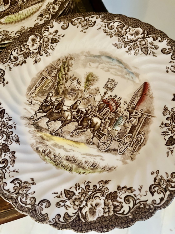 Vintage 'Coaching Scenes' Crockery - Johnson Brothers – Porcelain (photo 8 of 15)