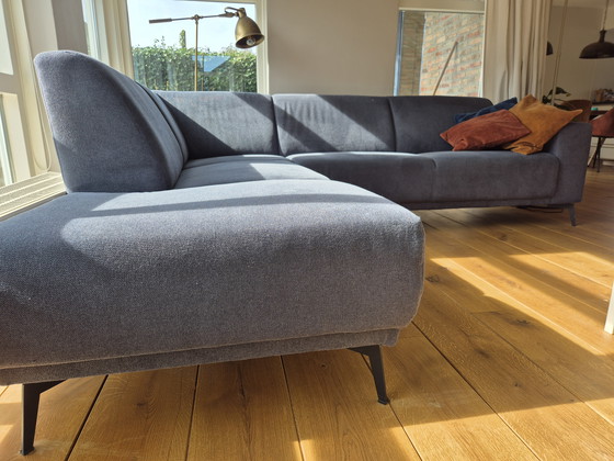 Image 1 of Sofá esquinero Acero azul grisáceo con chaise longue ¡¡con garantía antimanchas!!