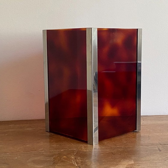 Image 1 of Plexiglas basket by Michel Dumas. 1970. Space age.