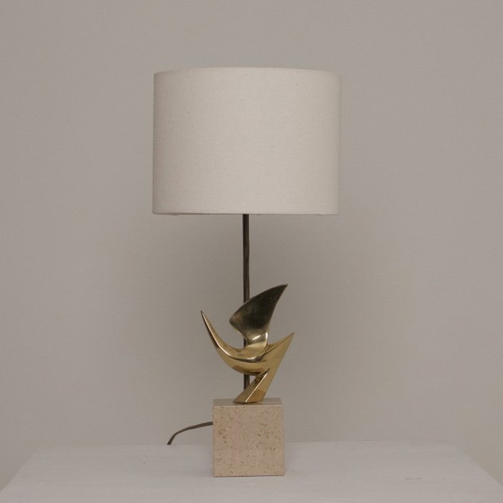 Image 1 of Luxurious French sculptural vintage Philippe Jean table lamp