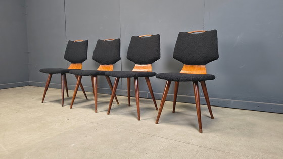 Image 1 of Scandinavische eetkamerstoelen uit het midden van de 20e eeuw, jaren 60.