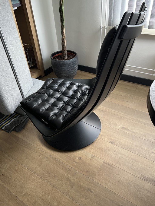 Deck chair by Hans Brattrud Norway – stoelen fauteuils, Leather, Metal (photo 2 of 5)