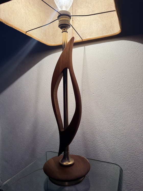 Lampe Style Scandinave Teck Et Liège Années 60 – Wood, Cork, 1960 (photo 8 of 15)