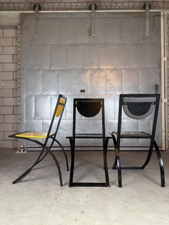 KFF Sinus chair, Karl Friedrich Förster (disponibilità: 3) – Sedie da pranzo, Pelle, Metallo (photo 12 of 17)