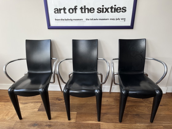 Image 1 of 6x Vitra Louis 20 eetkamerstoelen door Philippe Starck